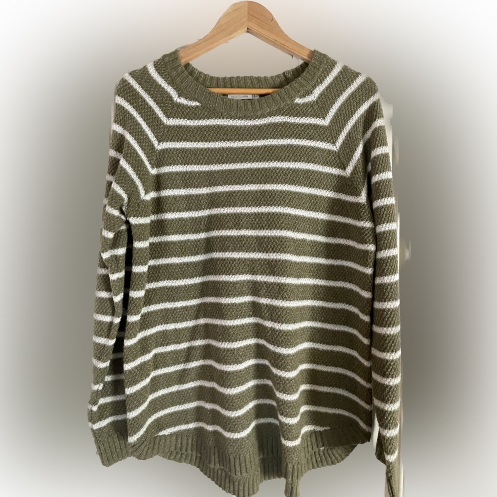 Pink Clover Striped Sweater